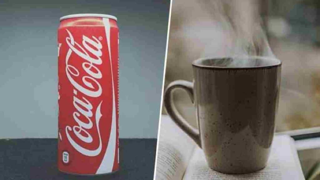 Laquelle contient le plus de caféine entre une cannette de coca et une tasse de café ?
