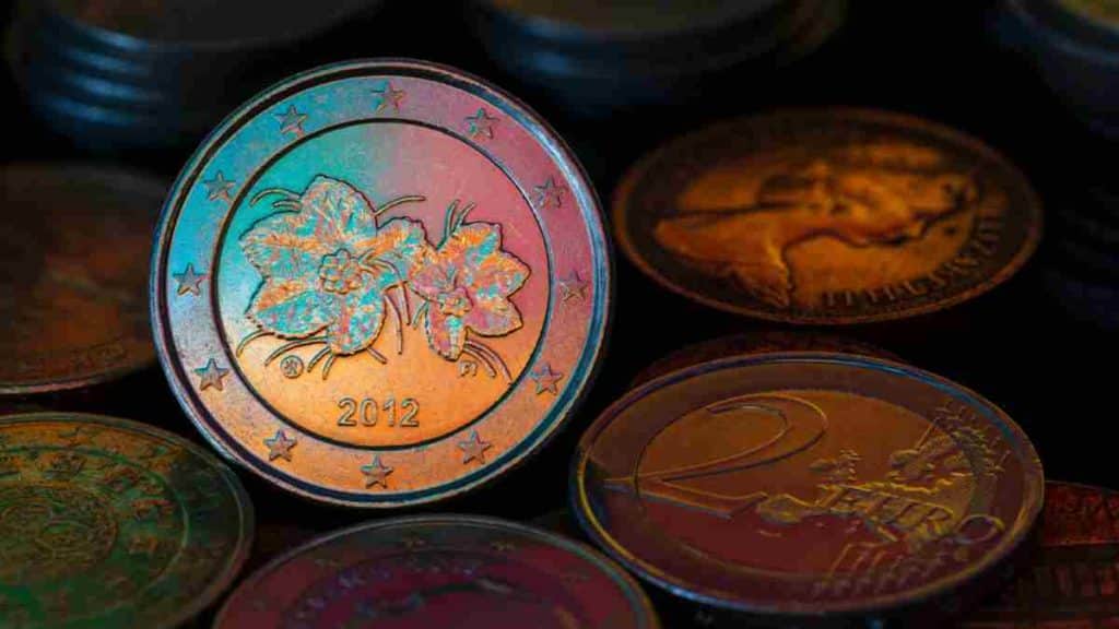 pieces-de-2-euros-avec-les-fleurs-de-la-finlande-tres-valeureuses-pour-les-numismates