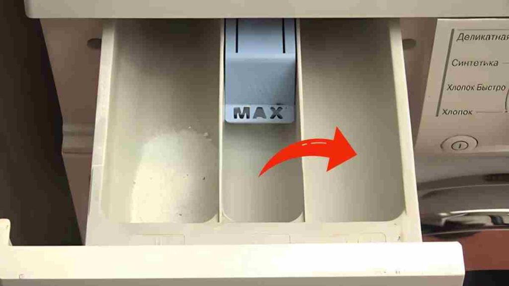 À quoi sert le troisième compartiment du bac de la machine à laver